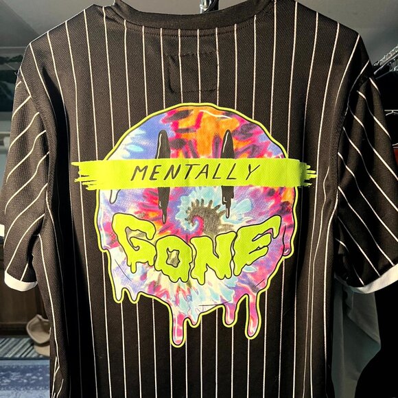 Rue 21 "Mentally Gone" "Not Coming Back" Short-Sleeve Colorful Jersey SZ Small - Picture 8 of 8